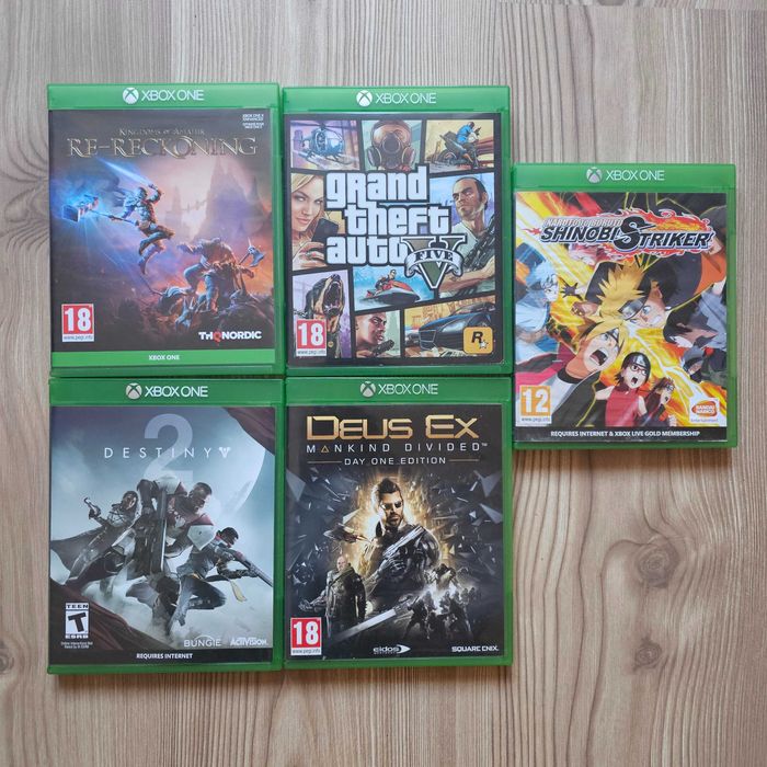 Нов XBOX ONE 1TB + 2 джойстика + 5 топ игри, PS5 PS4 PlayStation 4 5