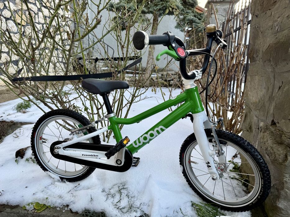 Woom 2 verde - bicicleta 14 inch - in stare buna