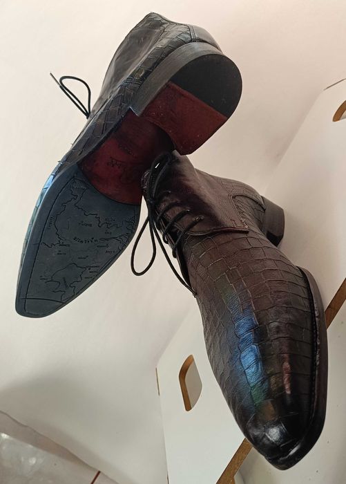 Ghete de lux 43 43.5 44 lucrate manual GREVE NOI piele naturala premiu