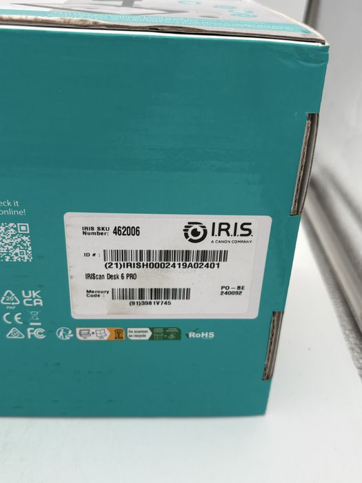 Scanner documente IRIScan Desk 6 PRO, sigilat, Ocazie, Transport ZERO