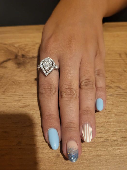 Сребърен нов пръстен