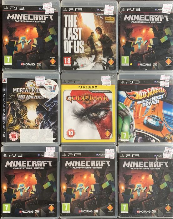 игри за Playstation 3, Плейстейшън 3  God of war III, Minecraft