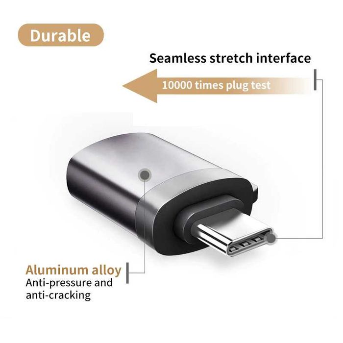 Adaptor OTG USB-C tip C la USB 3.0 pt telefon, laptop