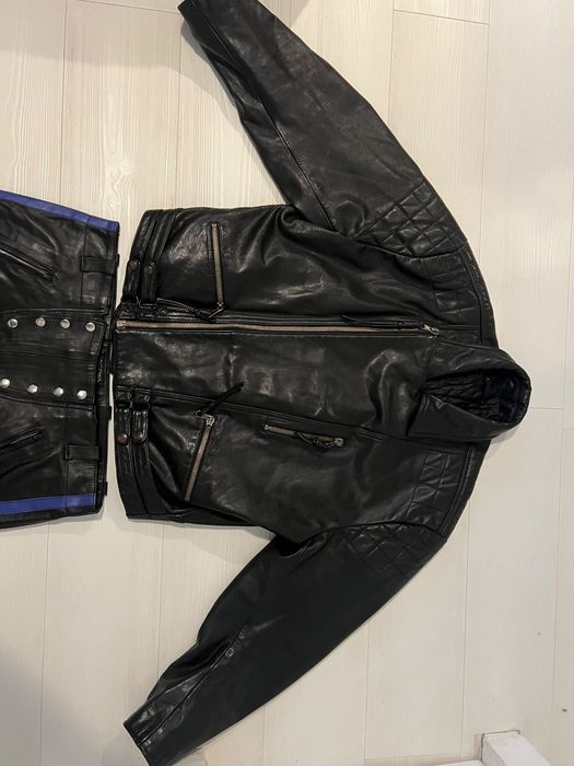 Pantalon piele biker/rocker