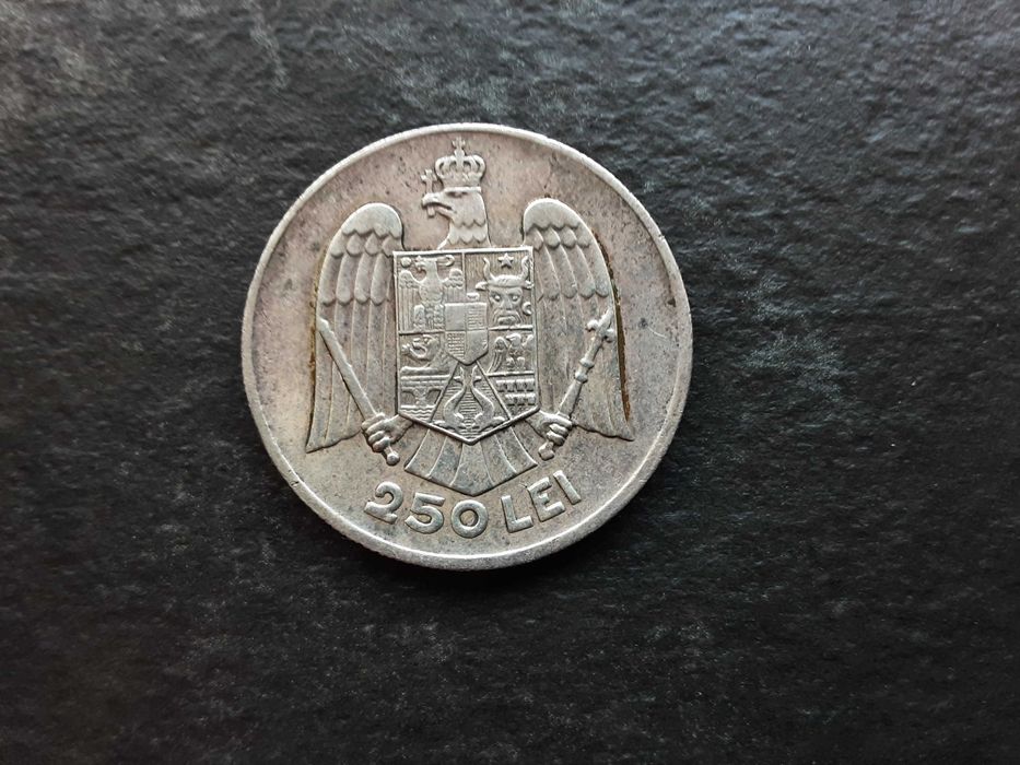 Moneda 250 lei 1935 Carol II