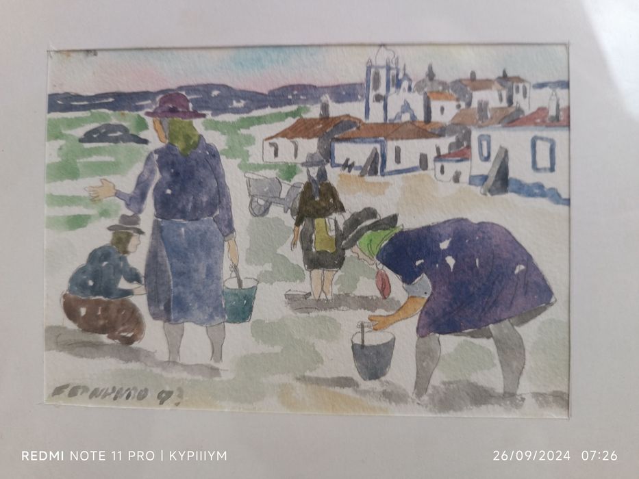 3 три малки картини от акварелни бои!