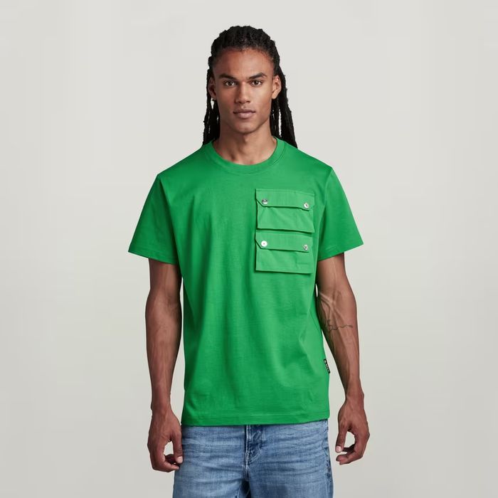 Оригинална тениска G-Star Raw Double Pocket S , M нова мъжка Loose fit