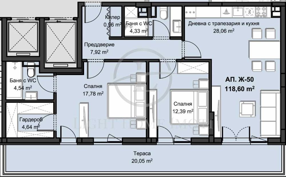 Продава се Тристаен апартамент в Пловдив, Христо Смирненски - 149 кв.м за 1595 €/кв.м - Снимка #3