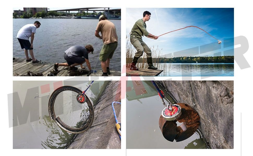 Силен неодимов магнит супер мощен комплект за магнитен риболов