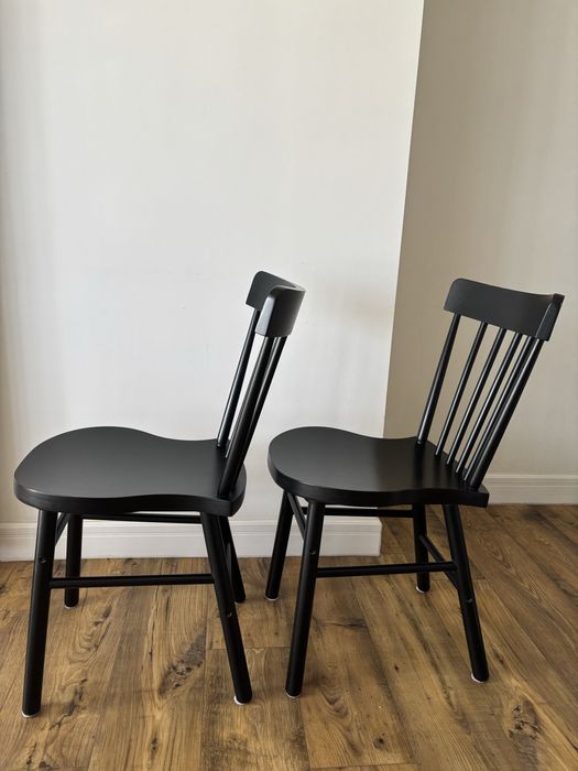 Scaun lemn negru Ikea