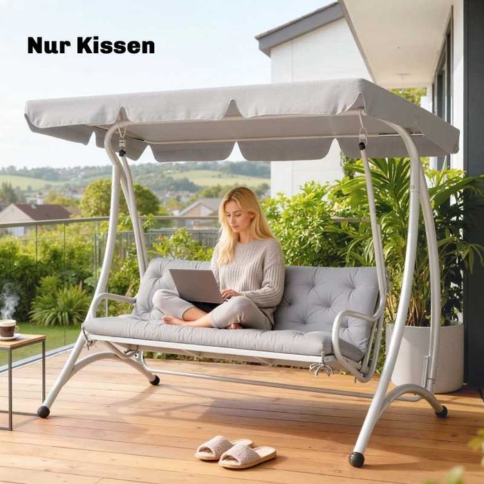 Възглавница за пейка Outsunny за 3 души, 150x98x8 см,