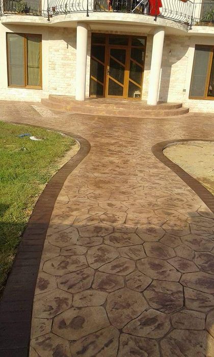 Beton amprentat..