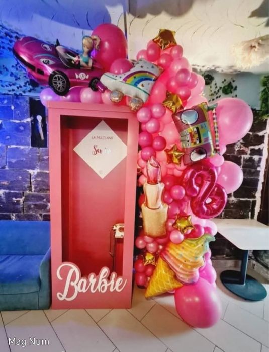 Vand cutia barbie MDF roz