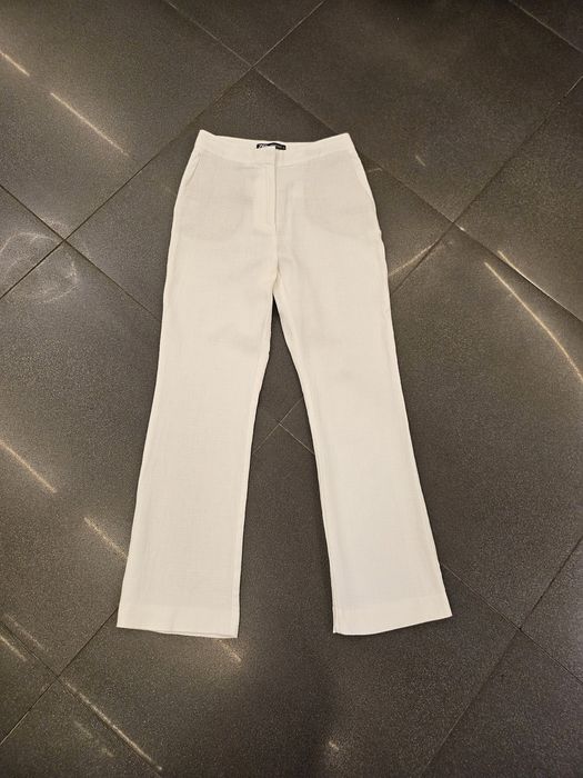 ZARA панталон лен и памук S-36