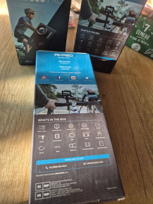AKASO  EK7000 Pro. 4K/Екшън камера CMOS сензор, 20MP+ комплект аксесоари