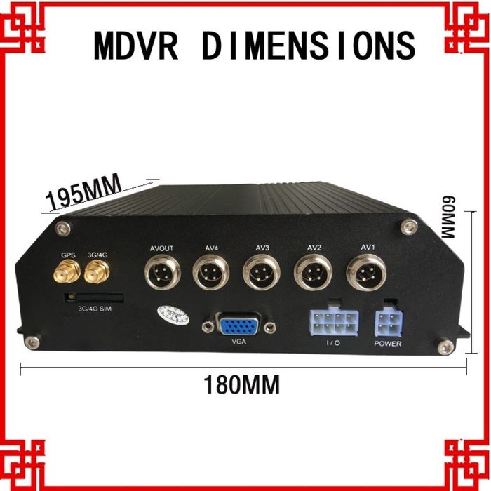 4G MDVR Видеорегистратор за автобус и камион AC63