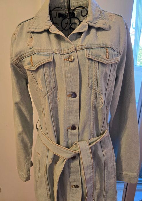 Geaca blugi lunga Zara