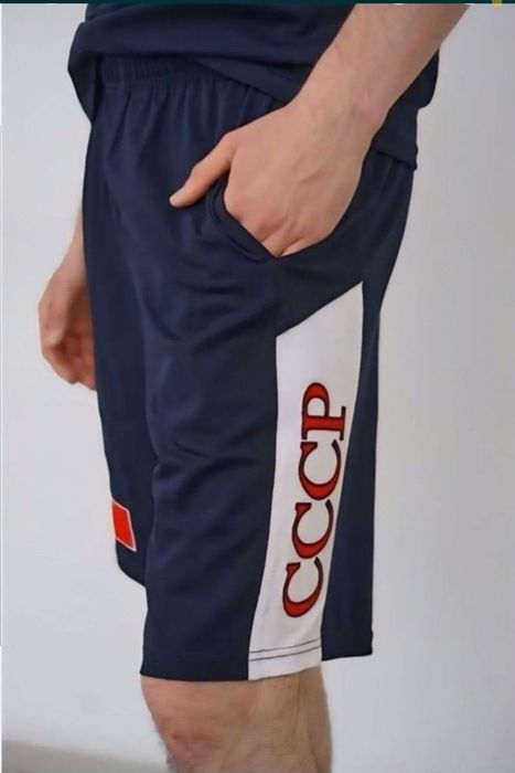 футболка и шорты рисунком гербом СССР РЕТРО стиль 8Ох