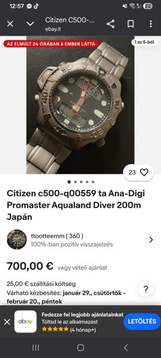 Citizen C500-Q00559 TA