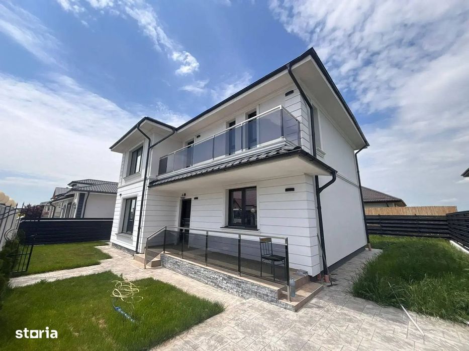 Vilă Nouă Premium P+1 în Buftea, 187 mp construiți,Teren 317 mp