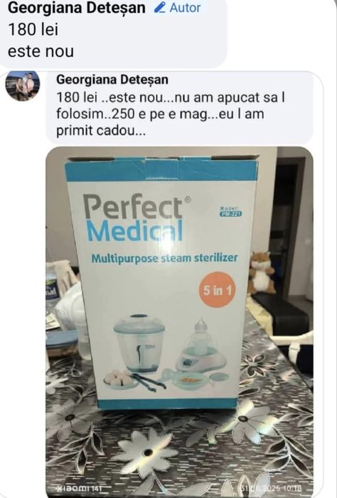 Sterilizator biberoane