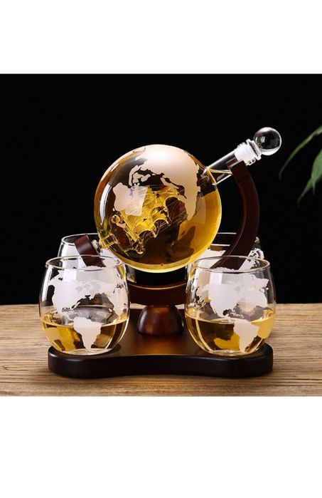 Декантер за уиски - глобус