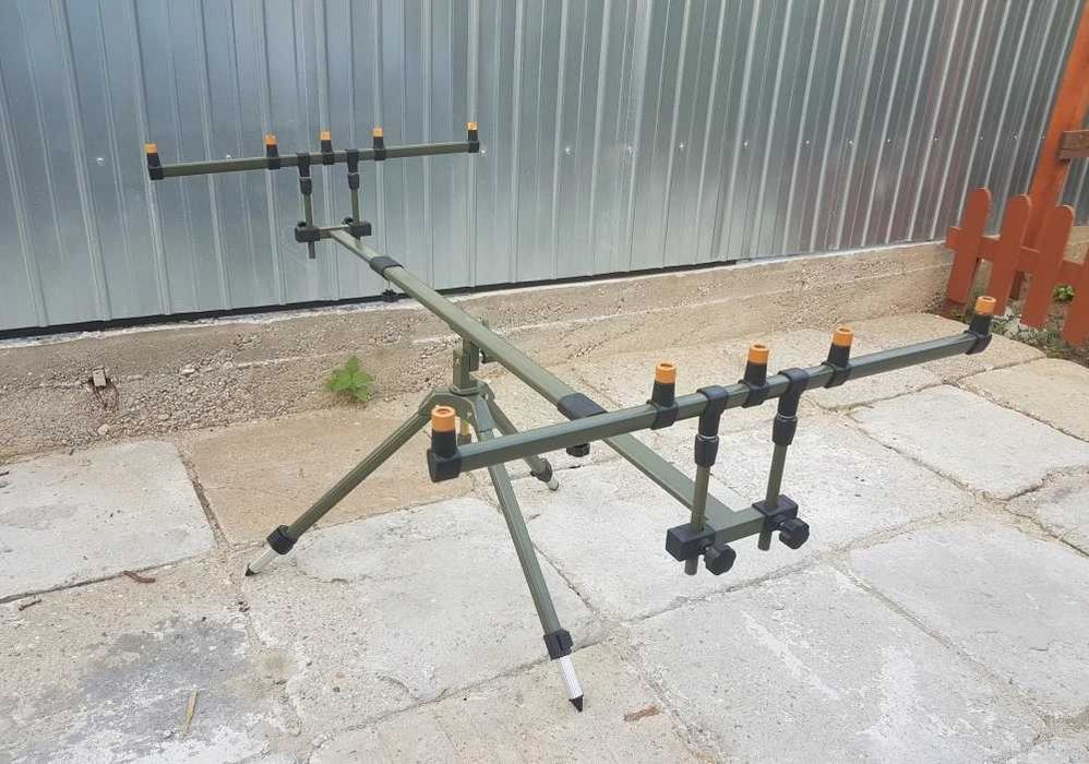 Rod pod EAST SHARK pentru 3 sau 4 lansete Tripod 360 grade buzzbar80cm