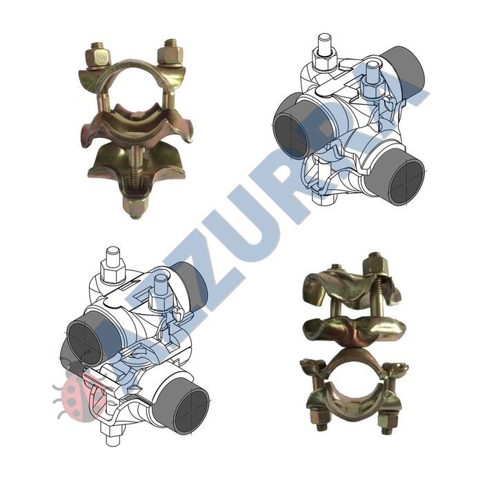 Picioare reglabile schela, ancoraj morsete