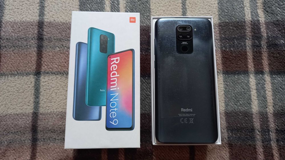 Xiaomi Redmi Note 9 (3гб/64гб) Android 12. с коробкой.