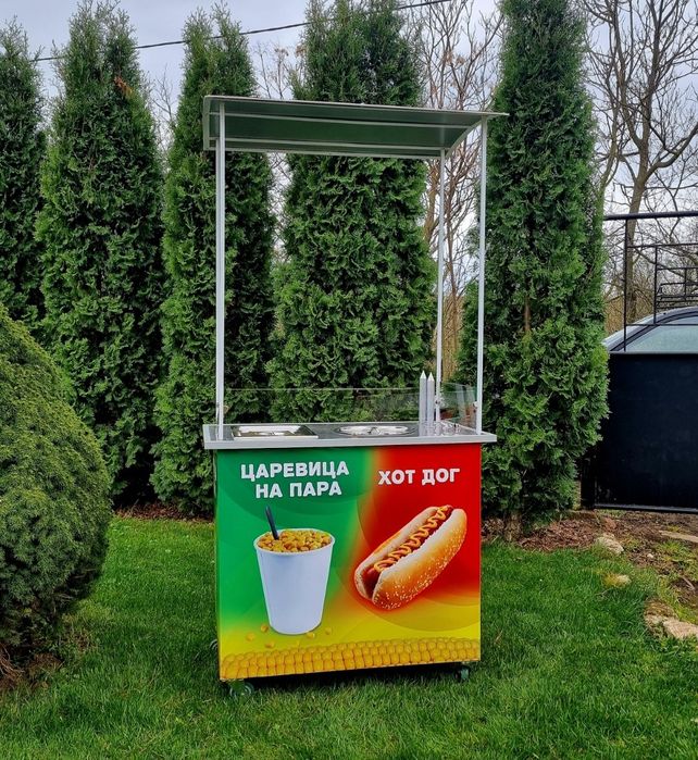 НОВА комбинирана количка за царевица на пара и хот-дог на ГАЗ