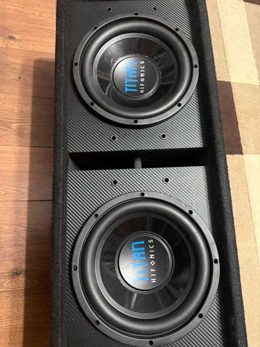 Sistem Audio Auto Puternic – 2x Hifonics Titan + B2 Audio RAGE