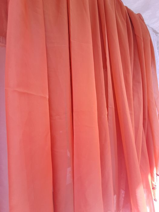 Perdea mătase triplu voal