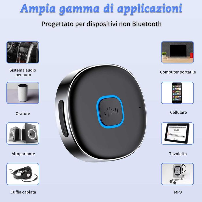 Hoppac Bluetooth 5.0 AUX Адаптер за кола – Hands-free разговори