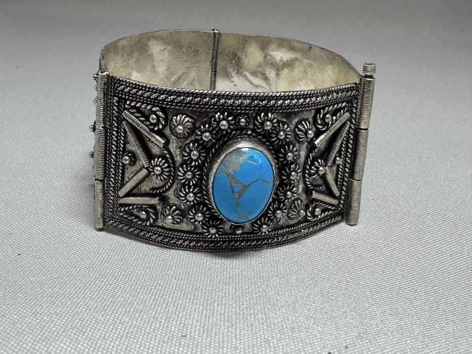Bratara Navajo din argint si turcoaz