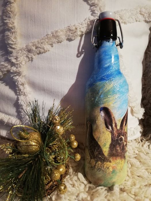 Декупаж на керемиди и бутилки