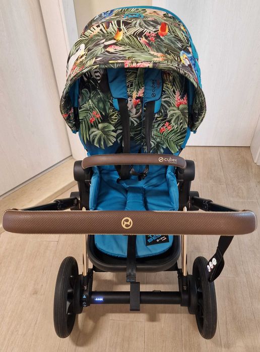 Cybex e-Priam 4 шаси + дизайнерска тапицерия