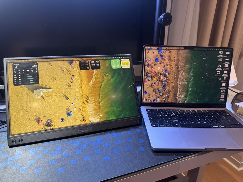 Monitor portabil USB 15.6" ASUS ZenScreen MB16ACV + stand (ca nou)