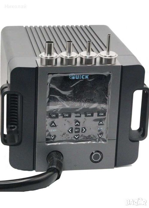 Станция за запояване горещ въздух QUICK 861 Pro Smart, 1300W, 50–550°C, с цифров дисплей