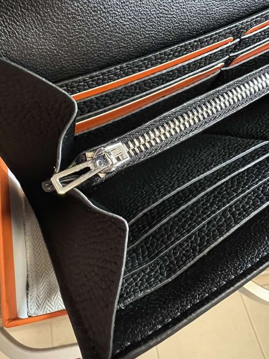 Хермес голям портфейл Того кожа