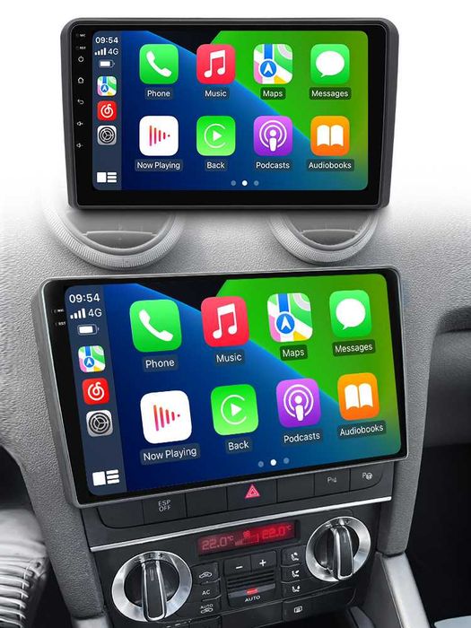 NAVIGATIE Android 14 Audi A3 2003-2012  Waze YouTube CarPlay CAMERA