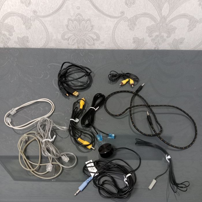 Кабеля шнуры принтер,   ТВ, плеер,  телефон