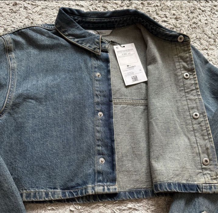 Джинсовая рубашка новая S