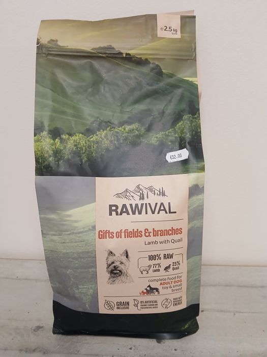 Rawival храна за кучета различни видове 2.500 кг