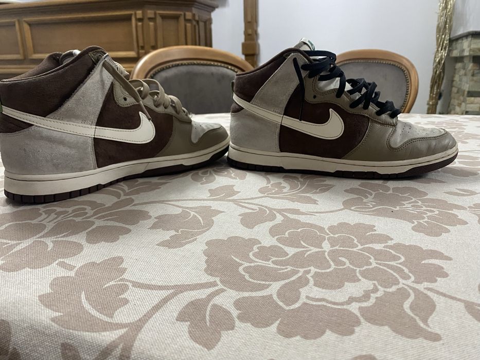 Vand Nike Dunk High Light Chocolate