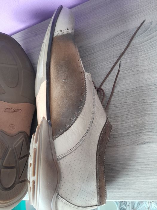 Италиански мъжки кожени обувки Alec Kampinsky Vero cuoio