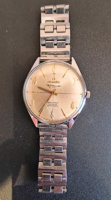 Atlantic Worldmaster Винтидж швейцарски ръчен часовник