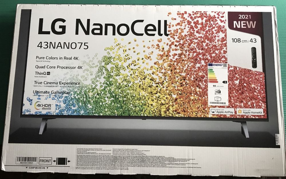 43NANO75,LG-NanoCellLED4k/UHDTV-43"/108cm, nou (in cutie/folie).