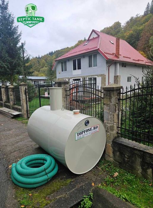 Fosa Septica 4000L cu Kit Drenaj 20 ml + Acte pt Primarie si GARANTIE!