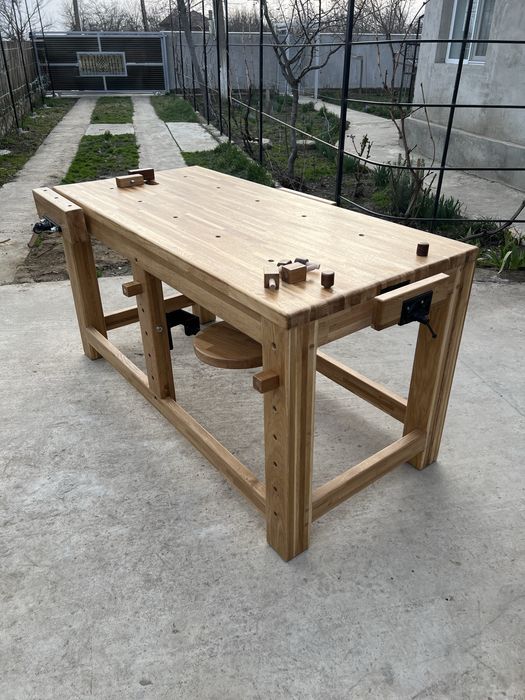 Banc de lucru tamplarie stejar masiv