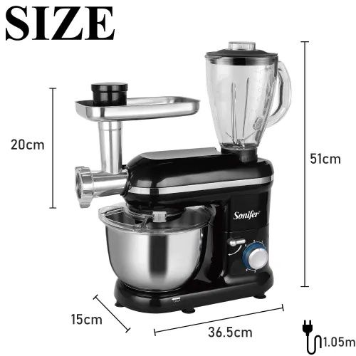 Sonifer STAND MIXER 3in1 SF-8056 Мясорубка, миксер, блендер 3в1